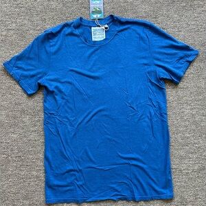 Jungmaven Basic blue short sleeve Tshirt in size small, hemp/cotton